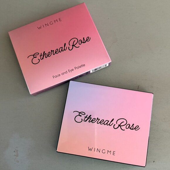 Wingme Ethereal Rose Face and Eye Palette Light Medium Eye Shadow Blush - Picture 2 of 6